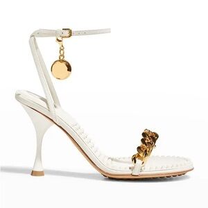 Bottega Veneta Dot Ball Chain Ankle Strap Sandals - 38 - US 8